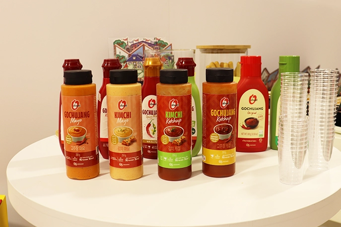 Daesang products on display at Anuga 2025.