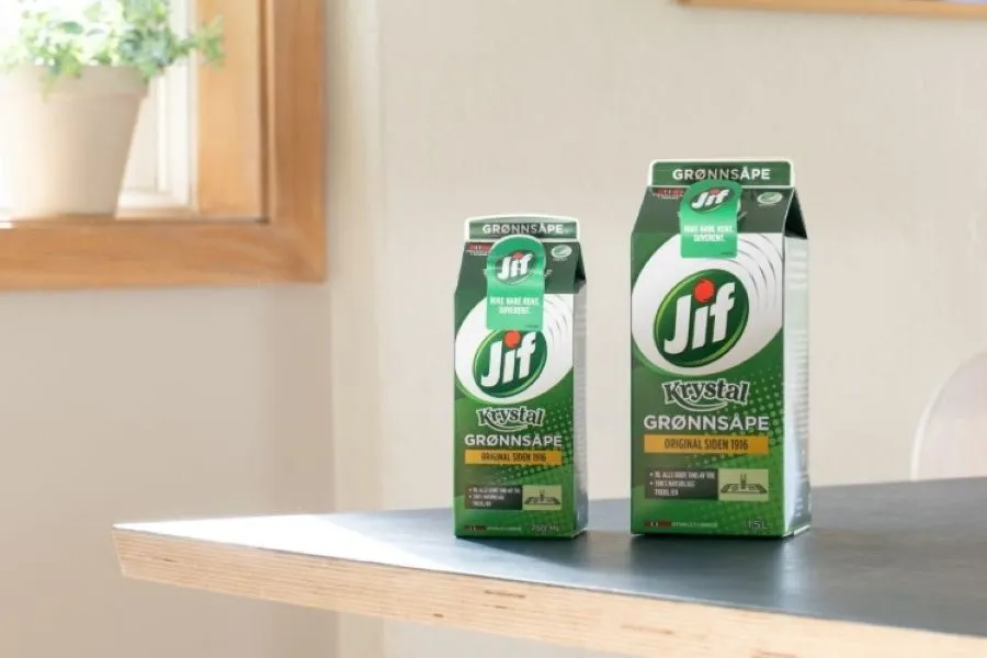 Two boxes of cleaner on a table