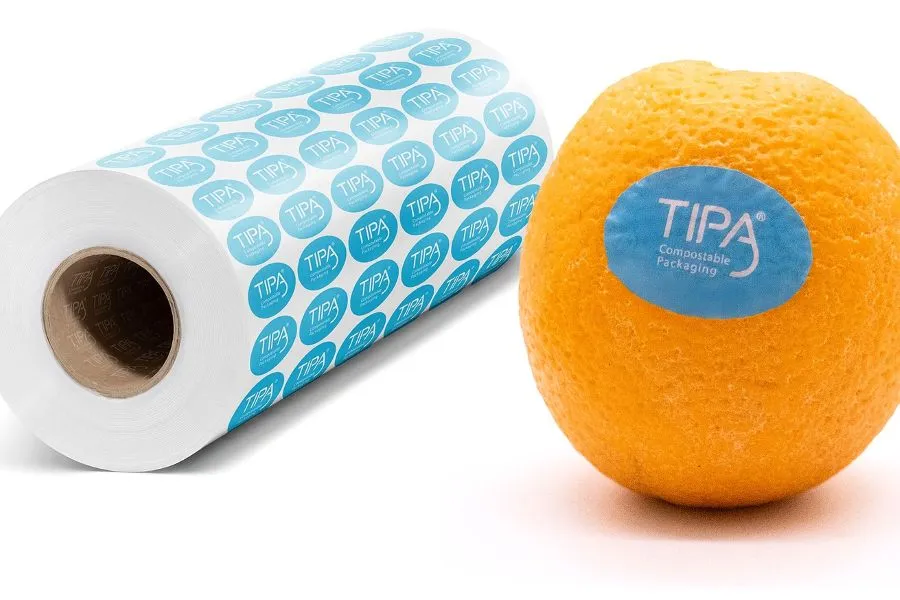 Compostable fruit labels