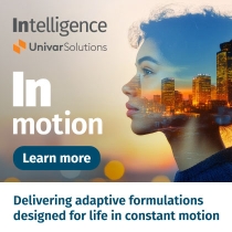 Univar Solutions “Intelligence in motion” ad with woman’s profile overlaid with city skyline at sunset and “Learn more” button. Univar Solutions “Intelligence in motion” ad with woman’s profile overlaid with city skyline at sunset and “Learn more” button.