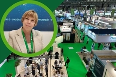 Vitafoods 2026 Lehvoss Nutrition video thumbnail: Woman wearing a green event lanyard inset over a busy exhibition hall with green-carpeted trade show booths Vitafoods 2026 Lehvoss Nutrition video thumbnail: Woman wearing a green event lanyard inset over a busy exhibition hall with green-carpeted trade show booths